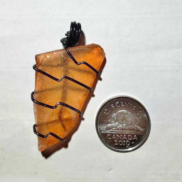 Imitation Sea Glass Pendant - Picture 1 of 1